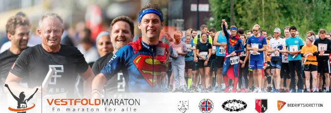 Vestfold Maraton lørdag d. 3 september